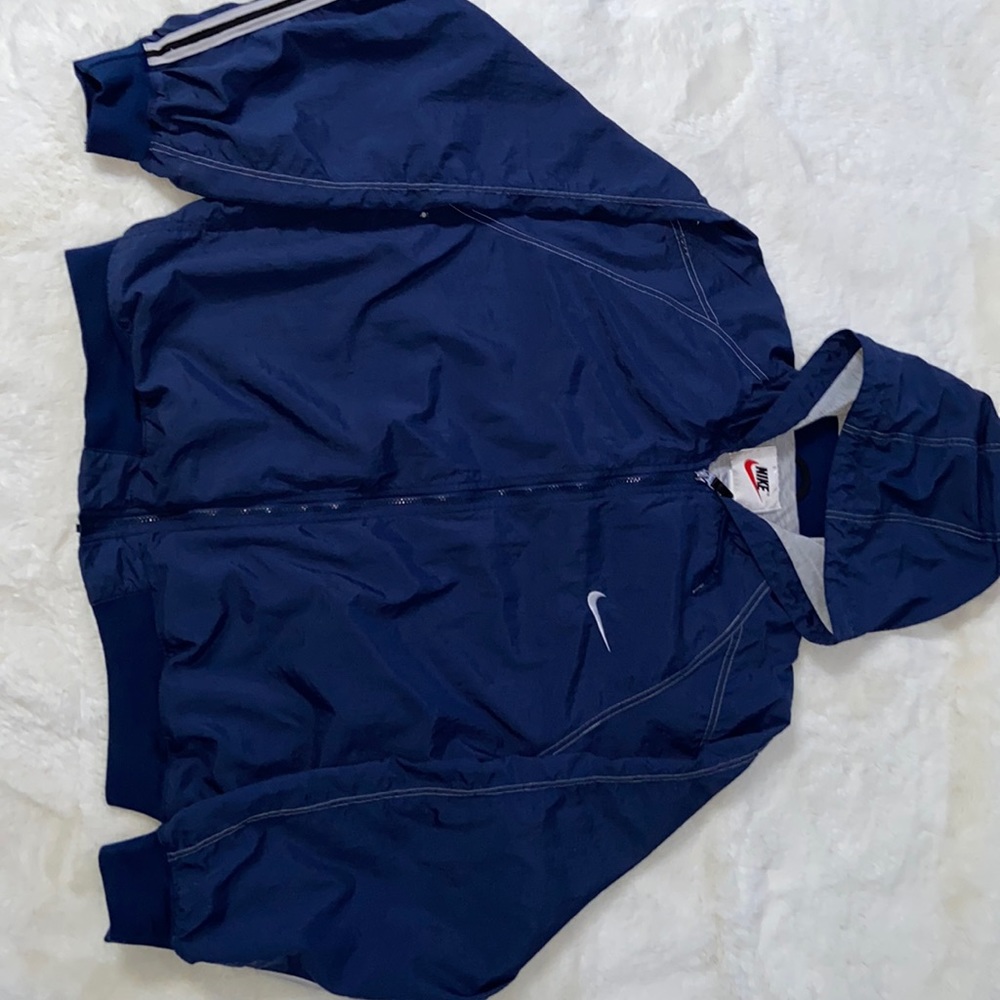 Nike navy blue windbreaker in XL